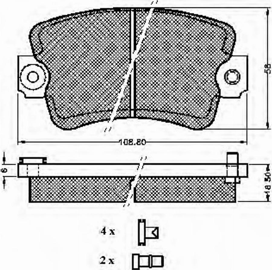 Spidan 32565 - Тормозные колодки, дисковые, комплект www.autospares.lv