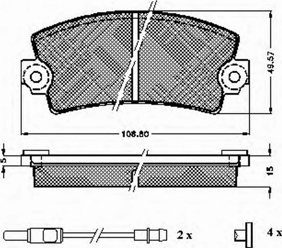 Spidan 32581 - Bremžu uzliku kompl., Disku bremzes www.autospares.lv