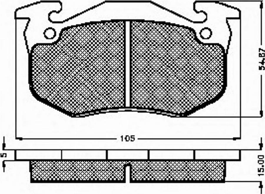 Spidan 32573 - Bremžu uzliku kompl., Disku bremzes www.autospares.lv