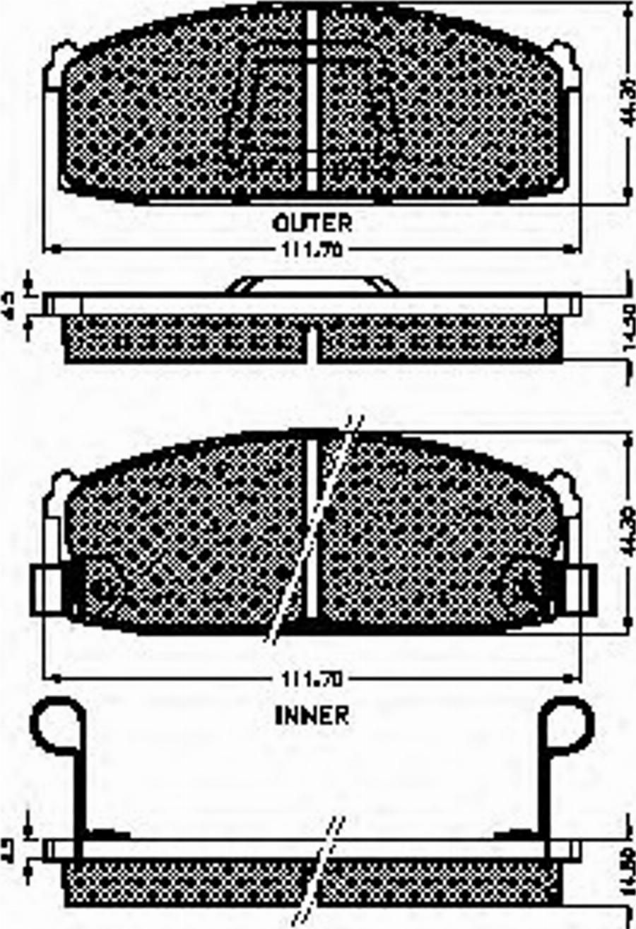 Spidan 32690 - Brake Pad Set, disc brake www.autospares.lv