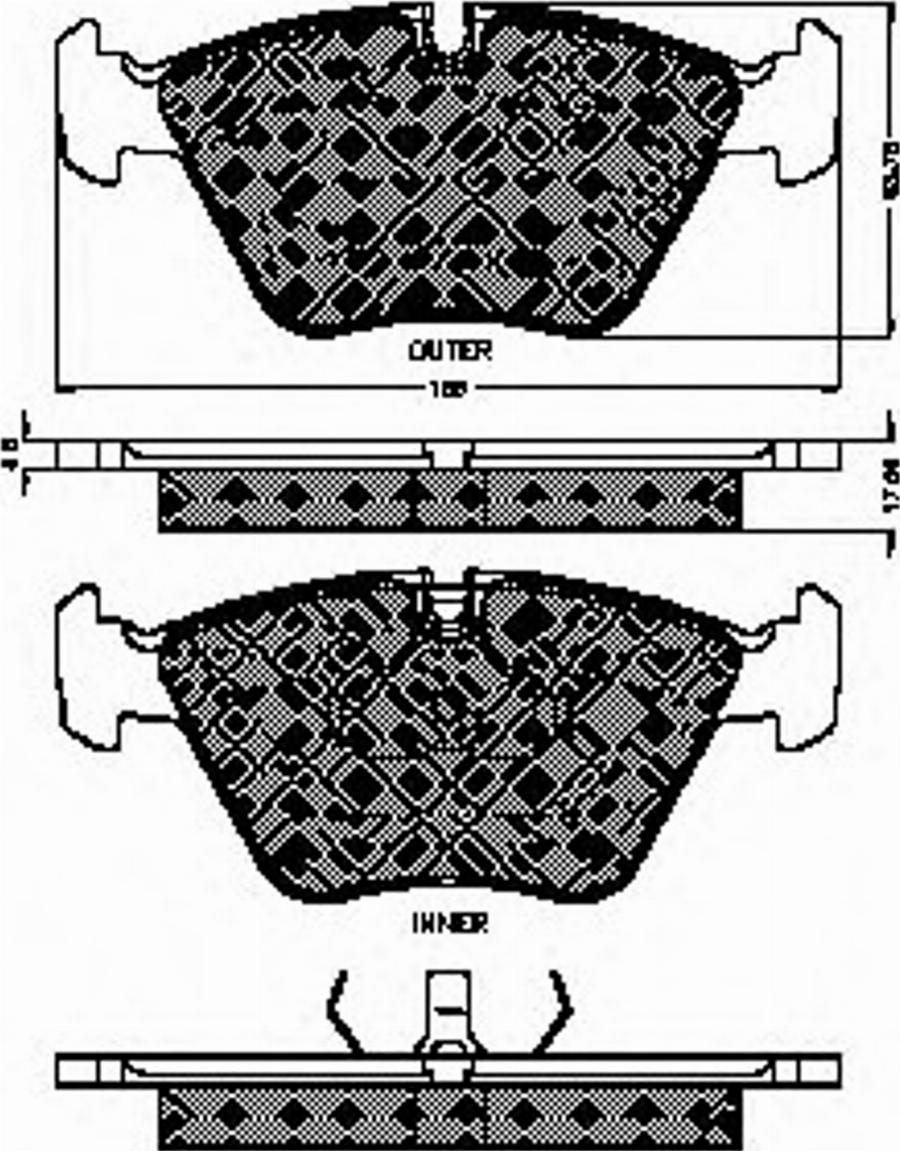 Spidan 32649 - Тормозные колодки, дисковые, комплект www.autospares.lv