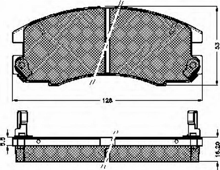 Spidan 32669 - Brake Pad Set, disc brake www.autospares.lv