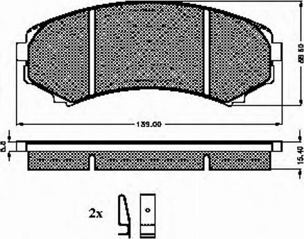 Spidan 32660 - Brake Pad Set, disc brake www.autospares.lv