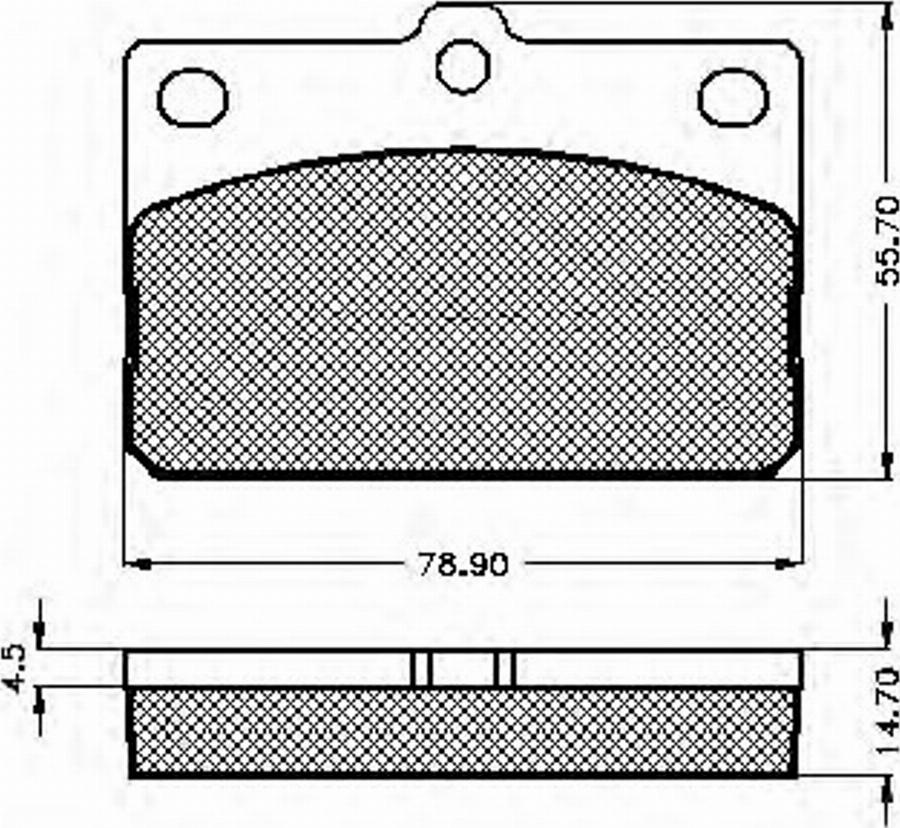 Spidan 32663 - Тормозные колодки, дисковые, комплект www.autospares.lv