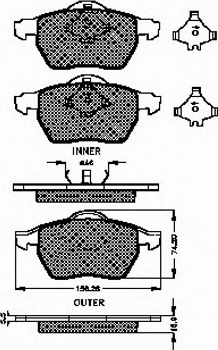 Spidan 32605 - Brake Pad Set, disc brake www.autospares.lv