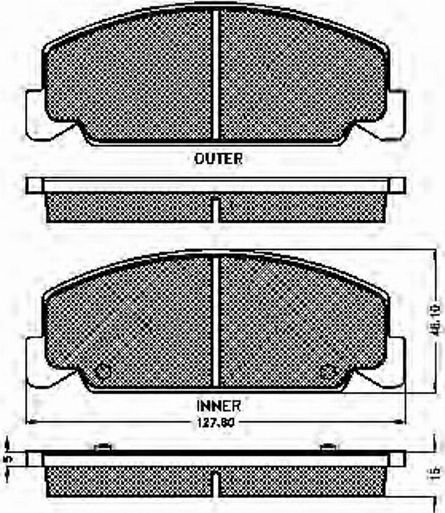 Spidan 32684 - Bremžu uzliku kompl., Disku bremzes www.autospares.lv