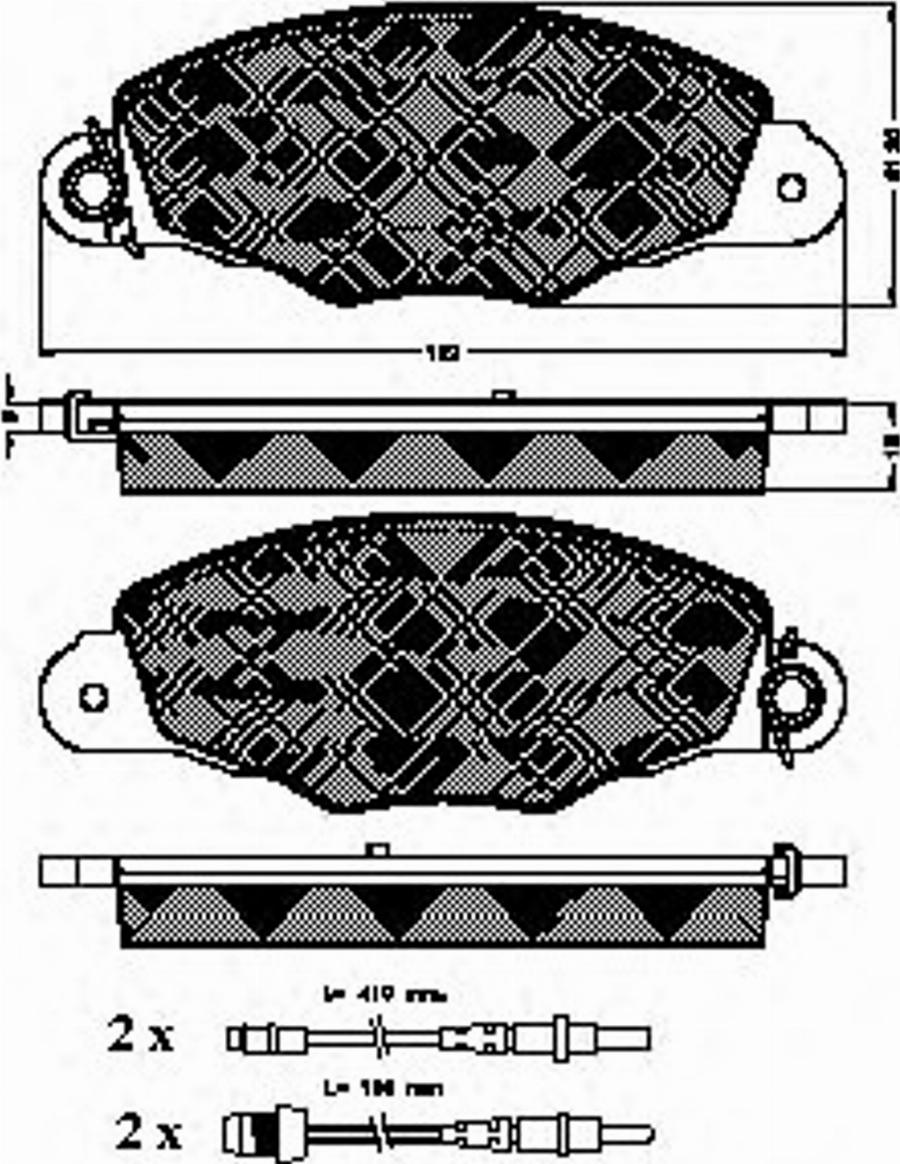 Spidan 32680 - Тормозные колодки, дисковые, комплект www.autospares.lv