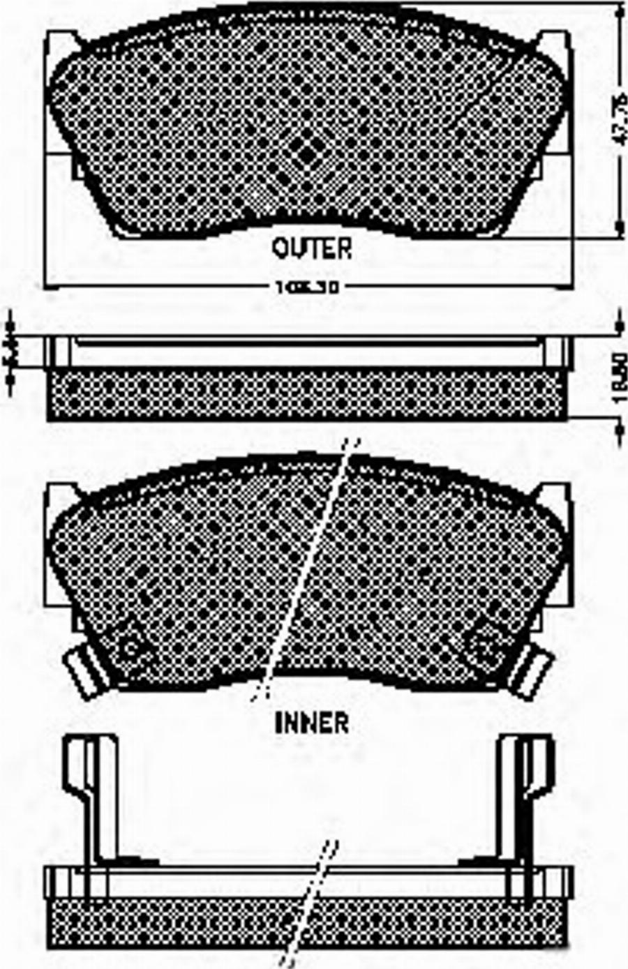 Spidan 32688 - Brake Pad Set, disc brake www.autospares.lv