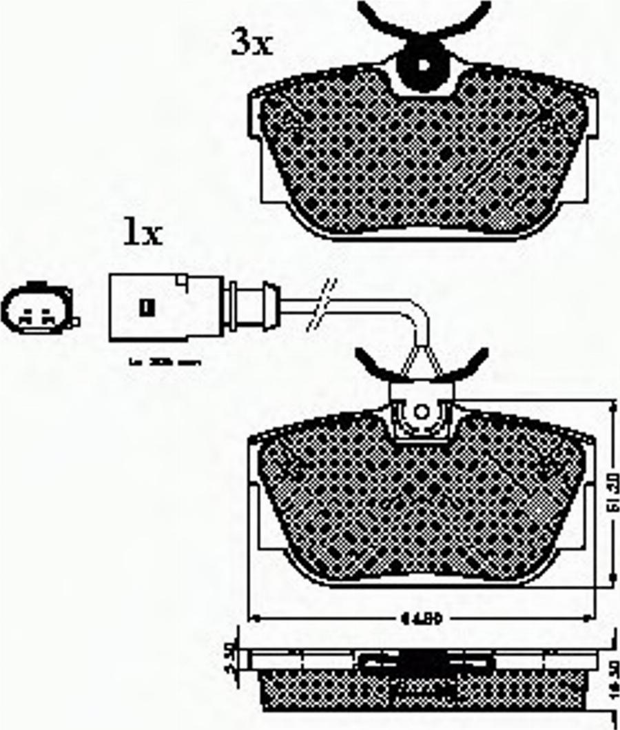 Spidan 32636 - Brake Pad Set, disc brake www.autospares.lv