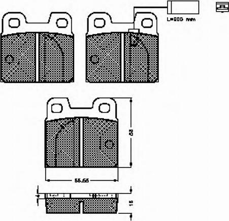 Spidan 32624 - Тормозные колодки, дисковые, комплект www.autospares.lv