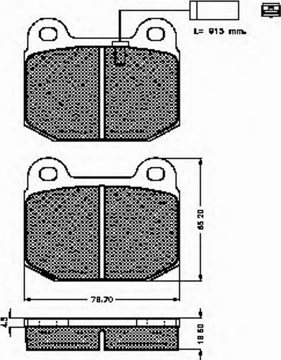 Spidan 32625 - Brake Pad Set, disc brake www.autospares.lv