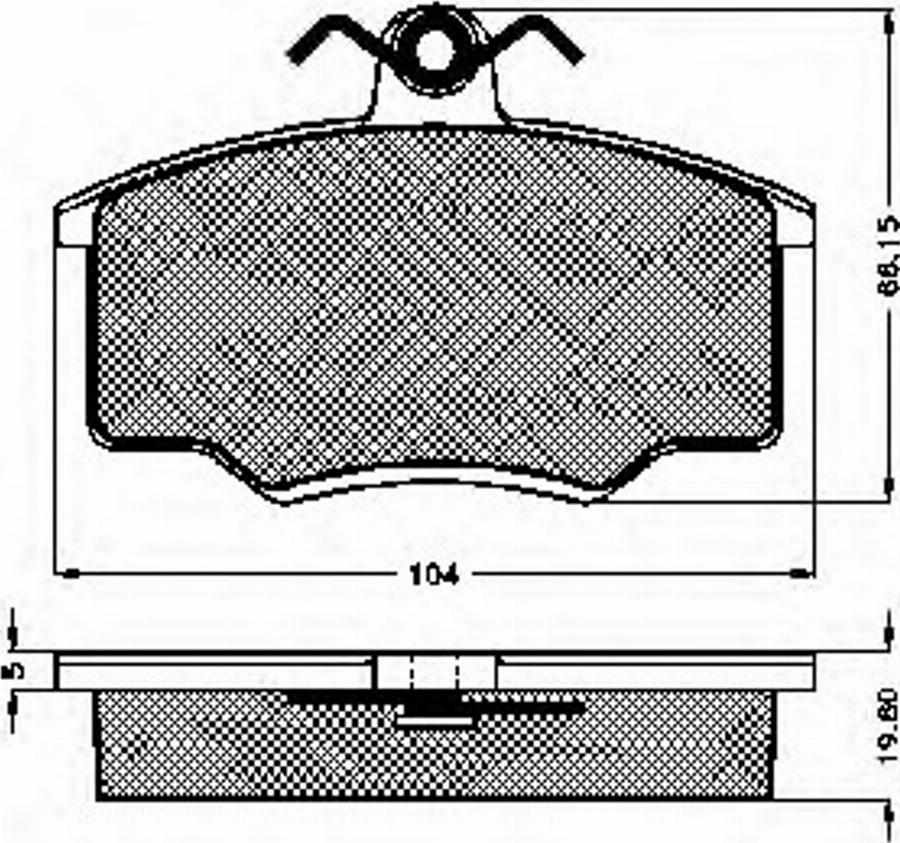 Spidan 32620 - Brake Pad Set, disc brake www.autospares.lv