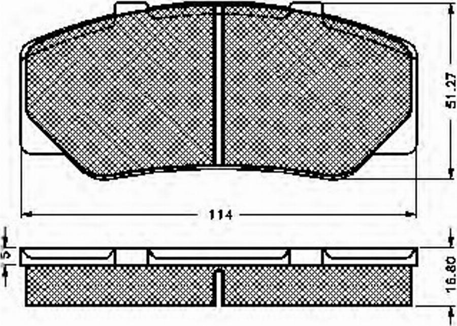 Spidan 32621 - Тормозные колодки, дисковые, комплект www.autospares.lv