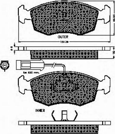 Spidan 32678 - Тормозные колодки, дисковые, комплект www.autospares.lv