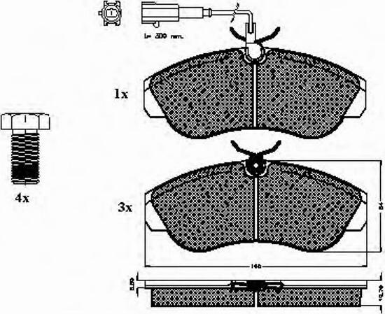 Spidan 32673 - Bremžu uzliku kompl., Disku bremzes www.autospares.lv