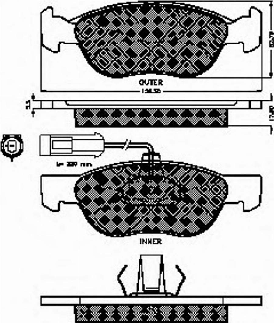 Spidan 32677 - Bremžu uzliku kompl., Disku bremzes www.autospares.lv