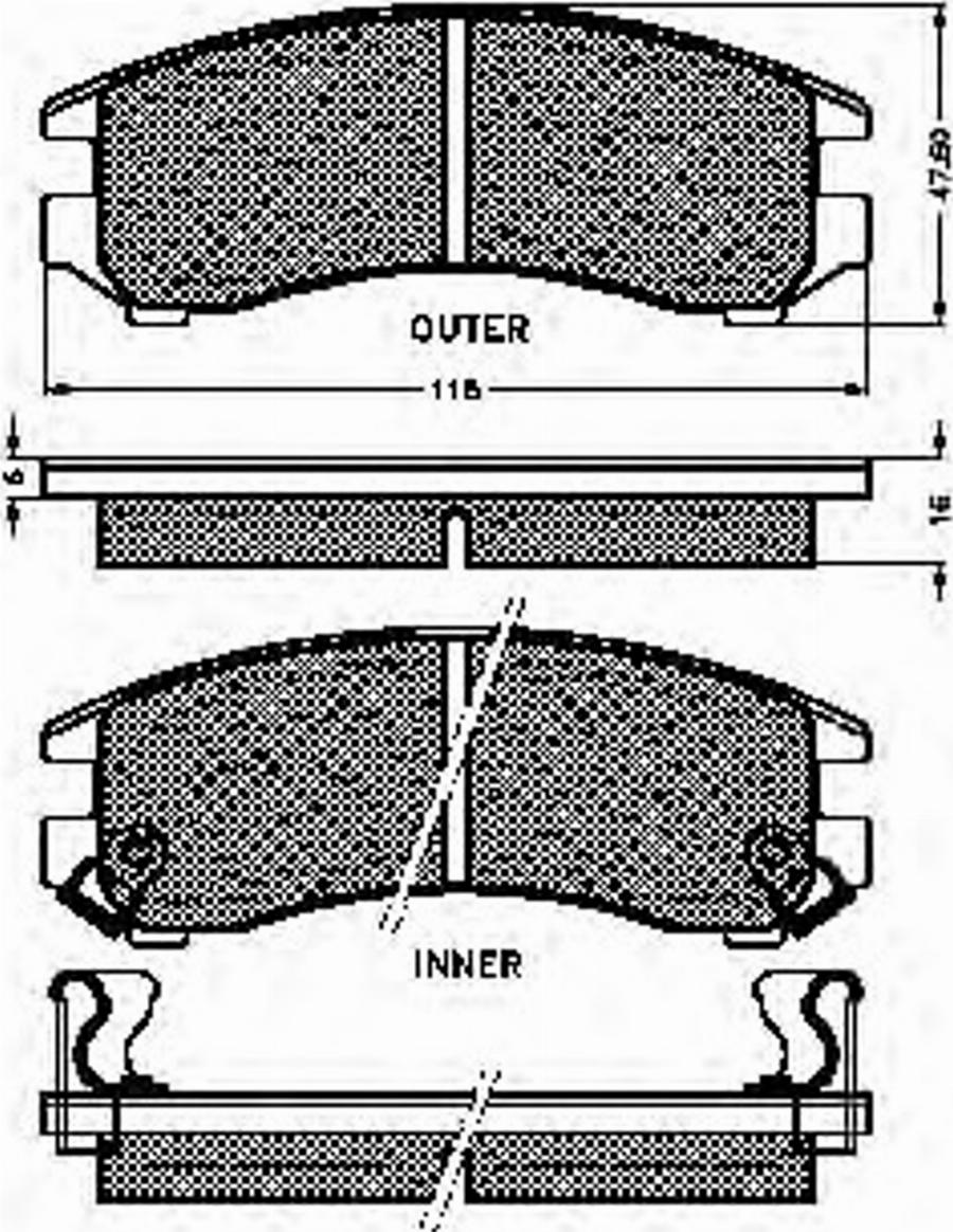 Spidan 32092 - Bremžu uzliku kompl., Disku bremzes www.autospares.lv