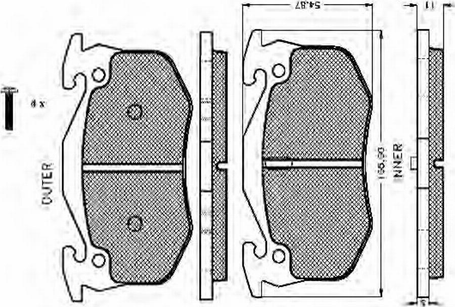 Spidan 32040 - Brake Pad Set, disc brake www.autospares.lv