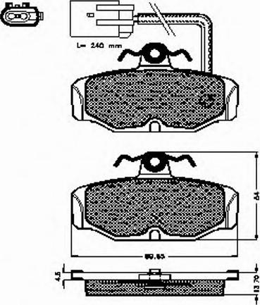 Spidan 32043 - Bremžu uzliku kompl., Disku bremzes www.autospares.lv