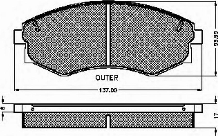 Spidan 32069 - Brake Pad Set, disc brake www.autospares.lv