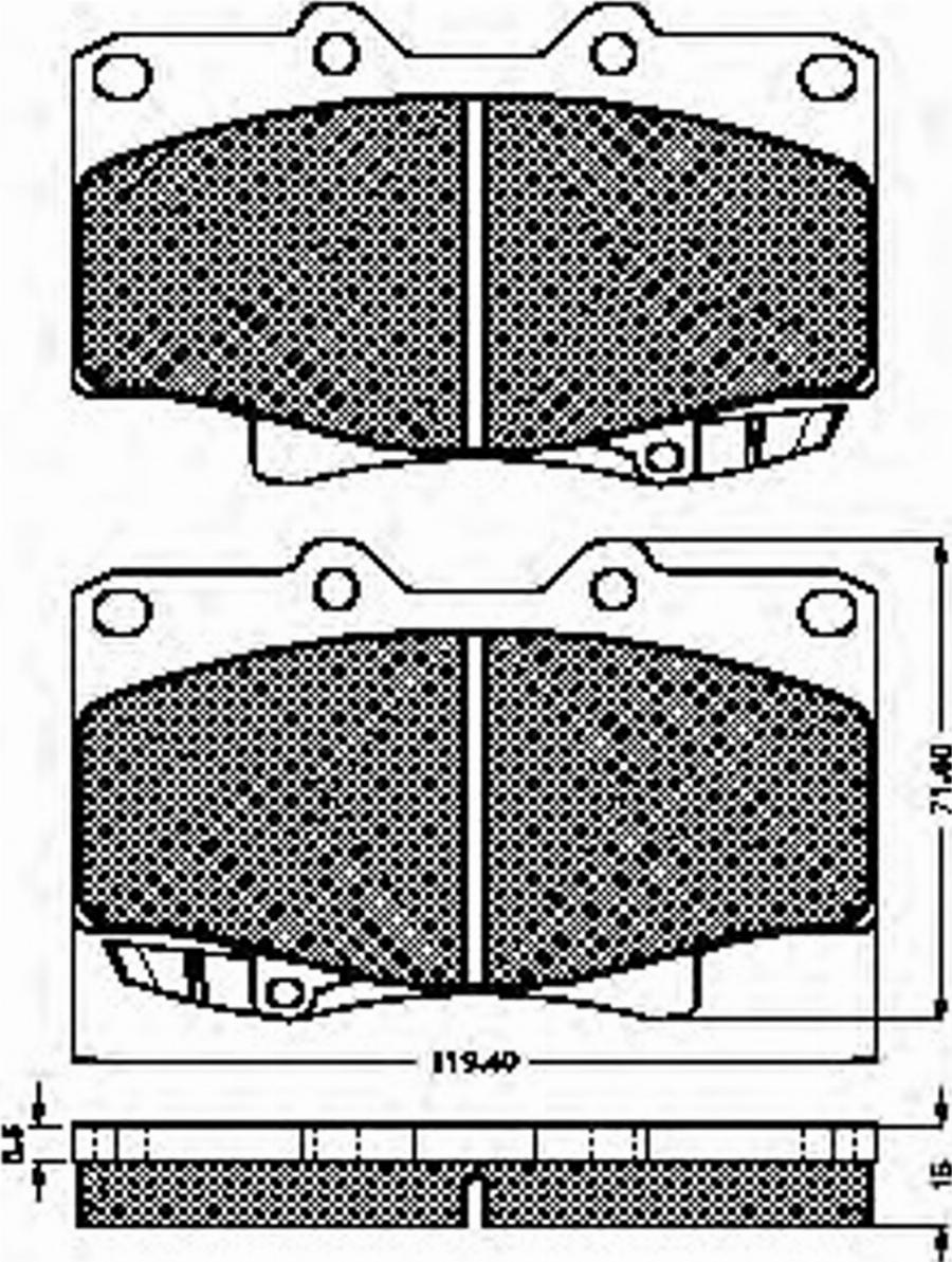 Spidan 32065 - Brake Pad Set, disc brake www.autospares.lv