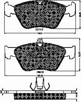 Spidan 32066 - Brake Pad Set, disc brake www.autospares.lv