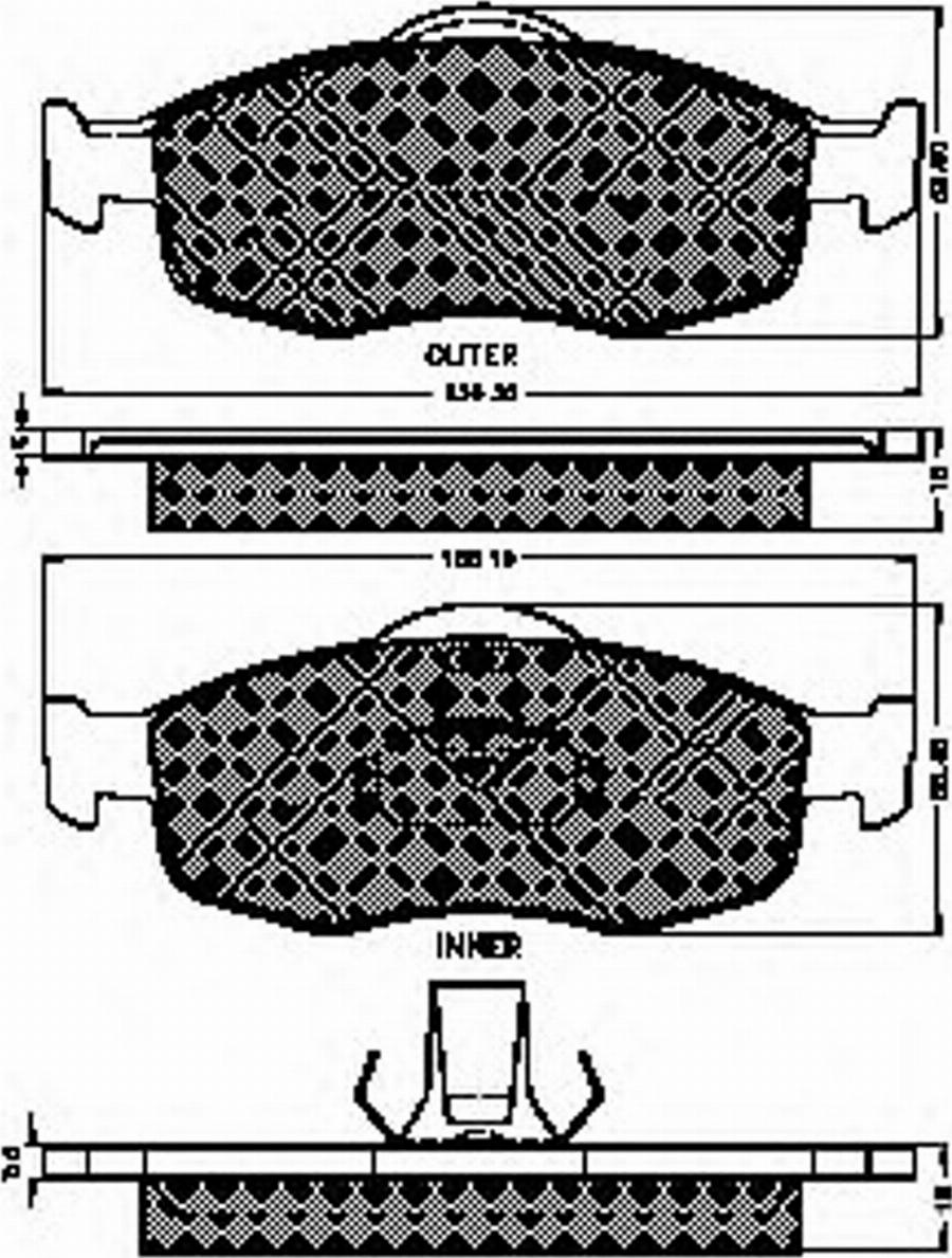 Spidan 32062 - Bremžu uzliku kompl., Disku bremzes www.autospares.lv