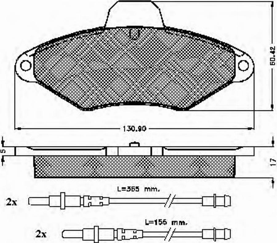 Spidan 32000 - Brake Pad Set, disc brake www.autospares.lv