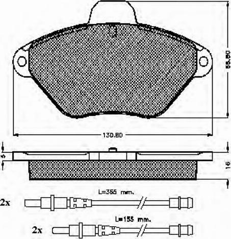 Spidan 32001 - Тормозные колодки, дисковые, комплект www.autospares.lv