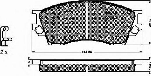 Spidan 32013 - Bremžu uzliku kompl., Disku bremzes www.autospares.lv