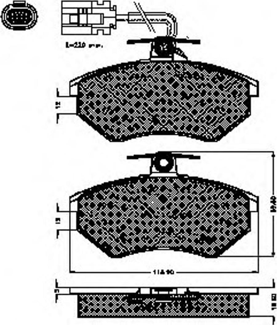 Spidan 32031 - Brake Pad Set, disc brake www.autospares.lv