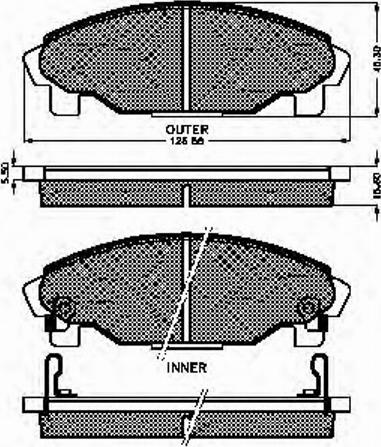 Spidan 32025 - Bremžu uzliku kompl., Disku bremzes www.autospares.lv