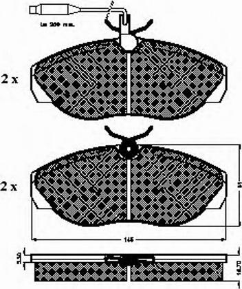 Spidan 32027 - Brake Pad Set, disc brake www.autospares.lv