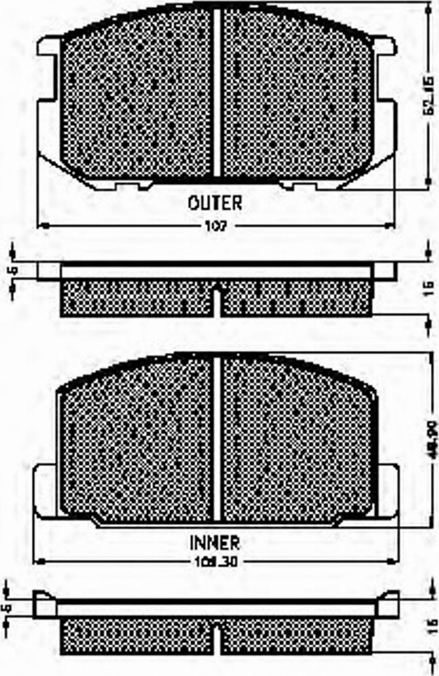 Spidan 32079 - Brake Pad Set, disc brake www.autospares.lv