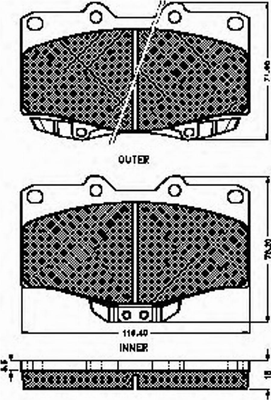 Spidan 32196 - Brake Pad Set, disc brake www.autospares.lv