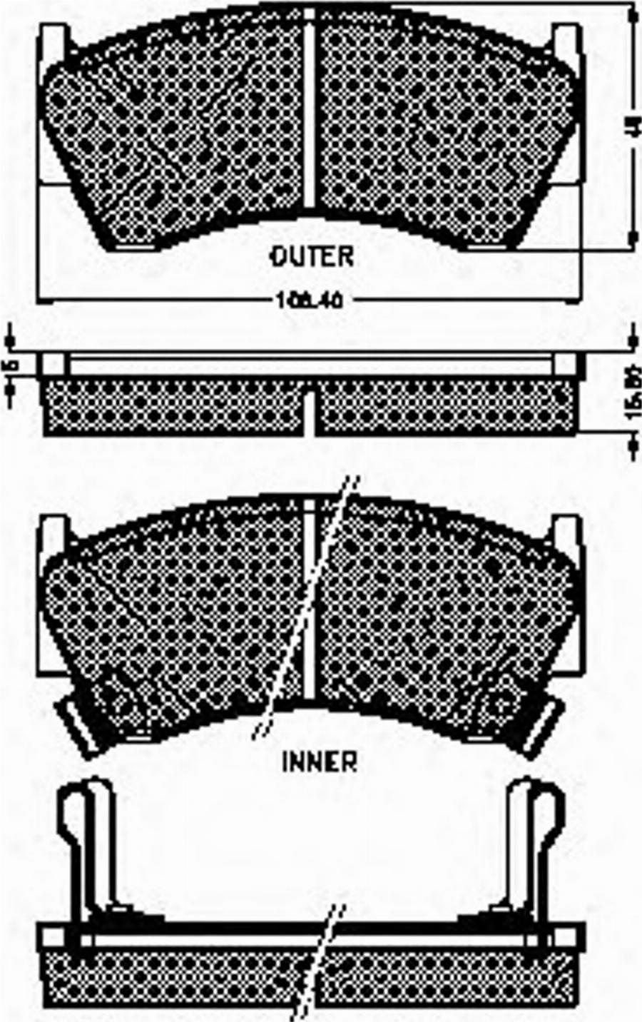 Spidan 32193 - Bremžu uzliku kompl., Disku bremzes www.autospares.lv