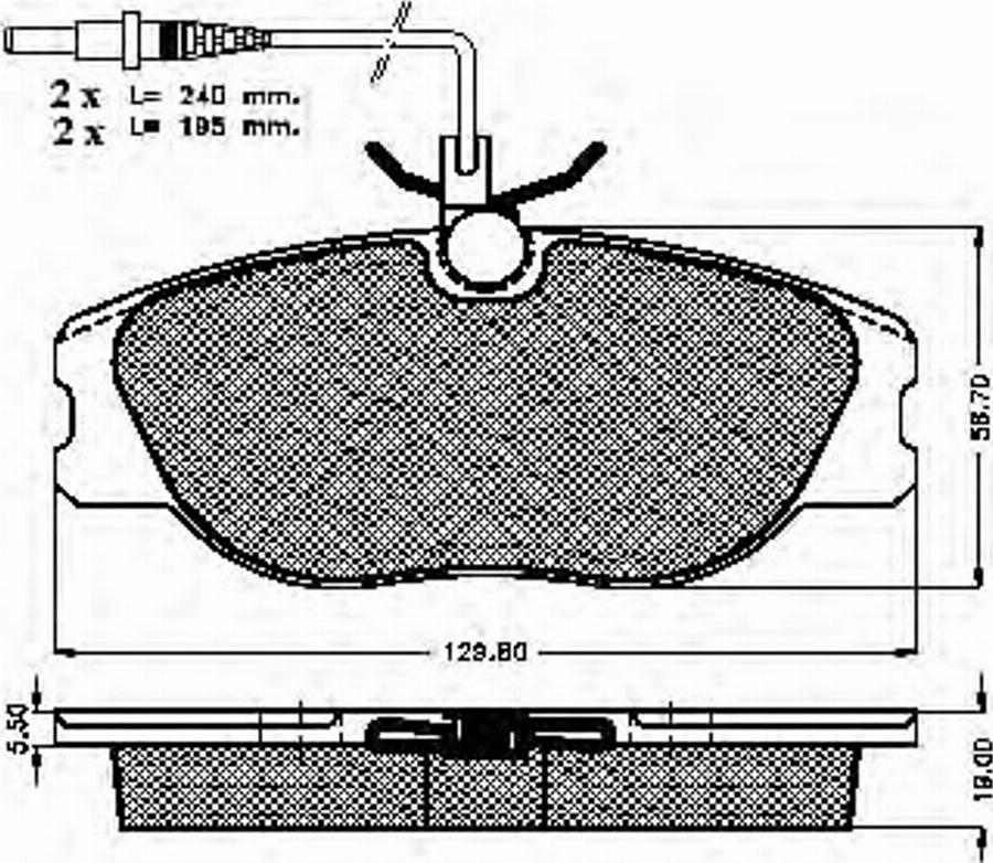 Spidan 32149 - Brake Pad Set, disc brake www.autospares.lv