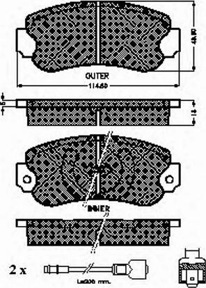 Spidan 32144 - Bremžu uzliku kompl., Disku bremzes www.autospares.lv