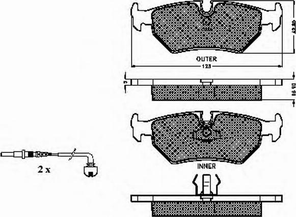 Spidan 32148 - Тормозные колодки, дисковые, комплект www.autospares.lv