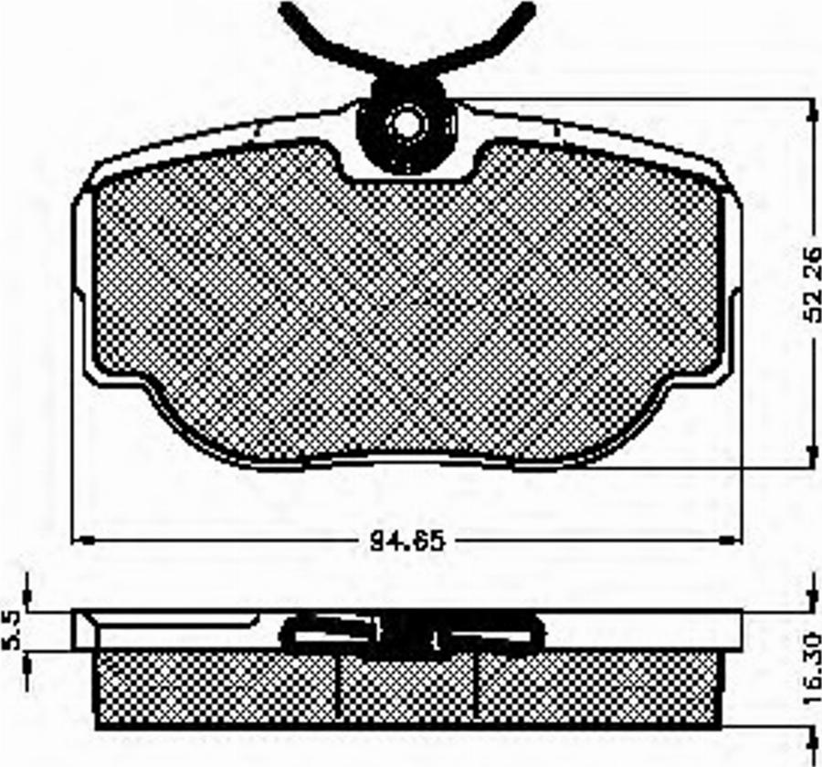 Spidan 32153 - Bremžu uzliku kompl., Disku bremzes www.autospares.lv