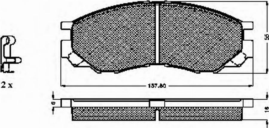 Spidan 32165 - Brake Pad Set, disc brake www.autospares.lv