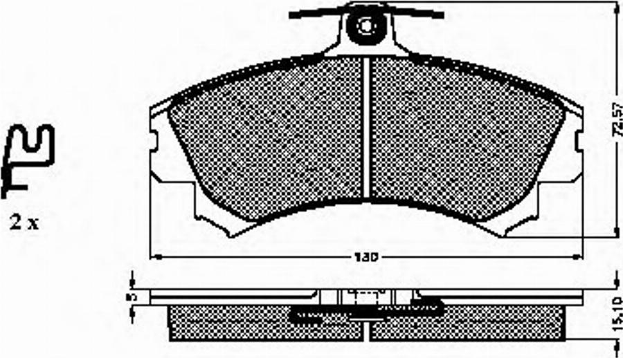 Spidan 32185 - Тормозные колодки, дисковые, комплект www.autospares.lv