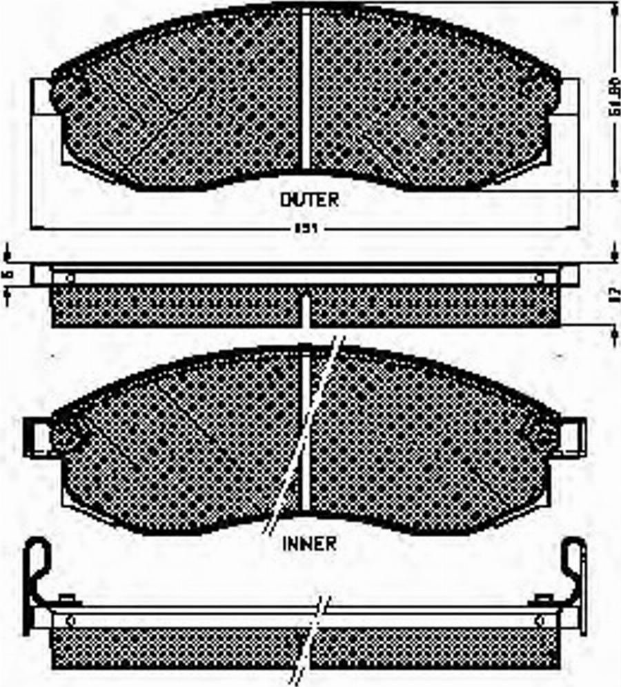 Spidan 32181 - Brake Pad Set, disc brake www.autospares.lv