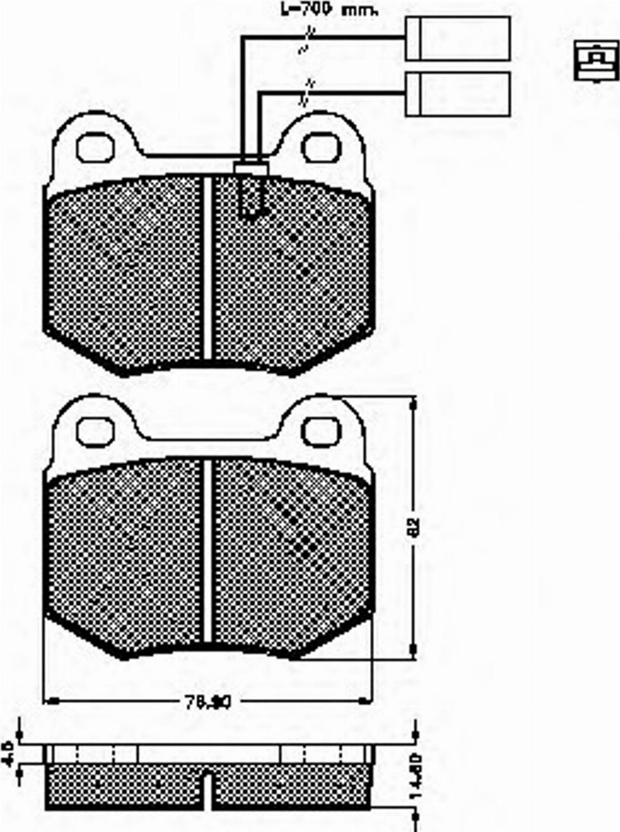 Spidan 32123 - Brake Pad Set, disc brake www.autospares.lv