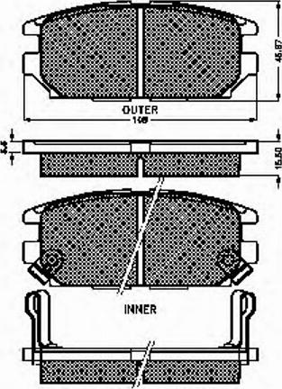 Spidan 32122 - Bremžu uzliku kompl., Disku bremzes www.autospares.lv