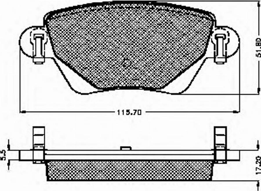 Spidan 32898 - Brake Pad Set, disc brake www.autospares.lv