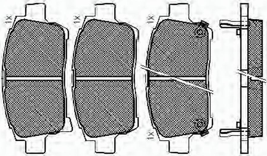 Spidan 32845 - Brake Pad Set, disc brake www.autospares.lv