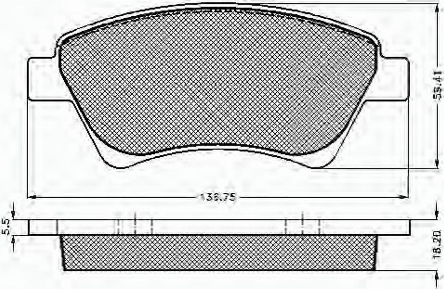 Spidan 32841 - Тормозные колодки, дисковые, комплект www.autospares.lv