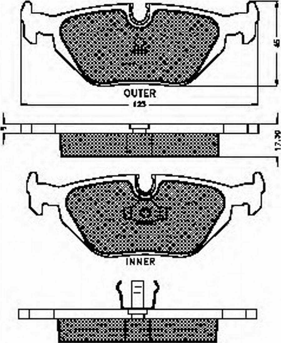 Spidan 32865 - Bremžu uzliku kompl., Disku bremzes www.autospares.lv