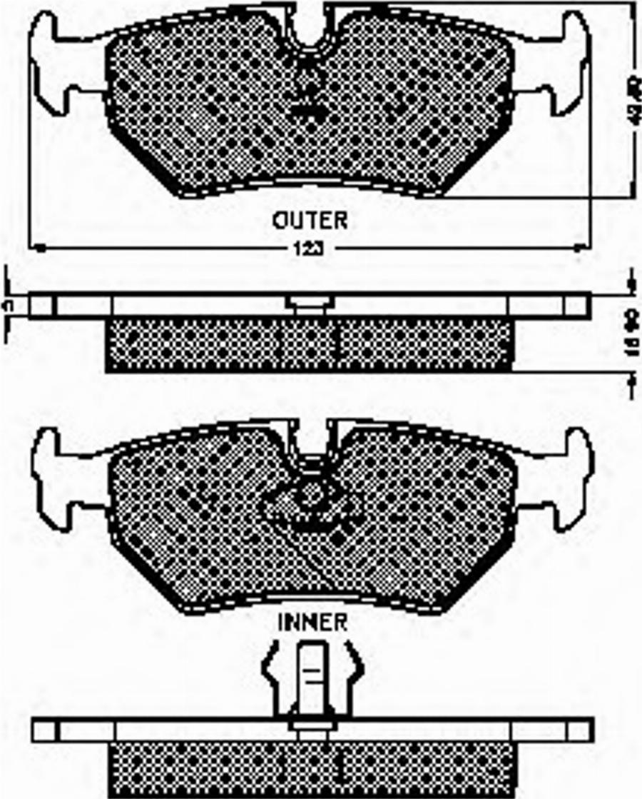 Spidan 32861 - Bremžu uzliku kompl., Disku bremzes www.autospares.lv